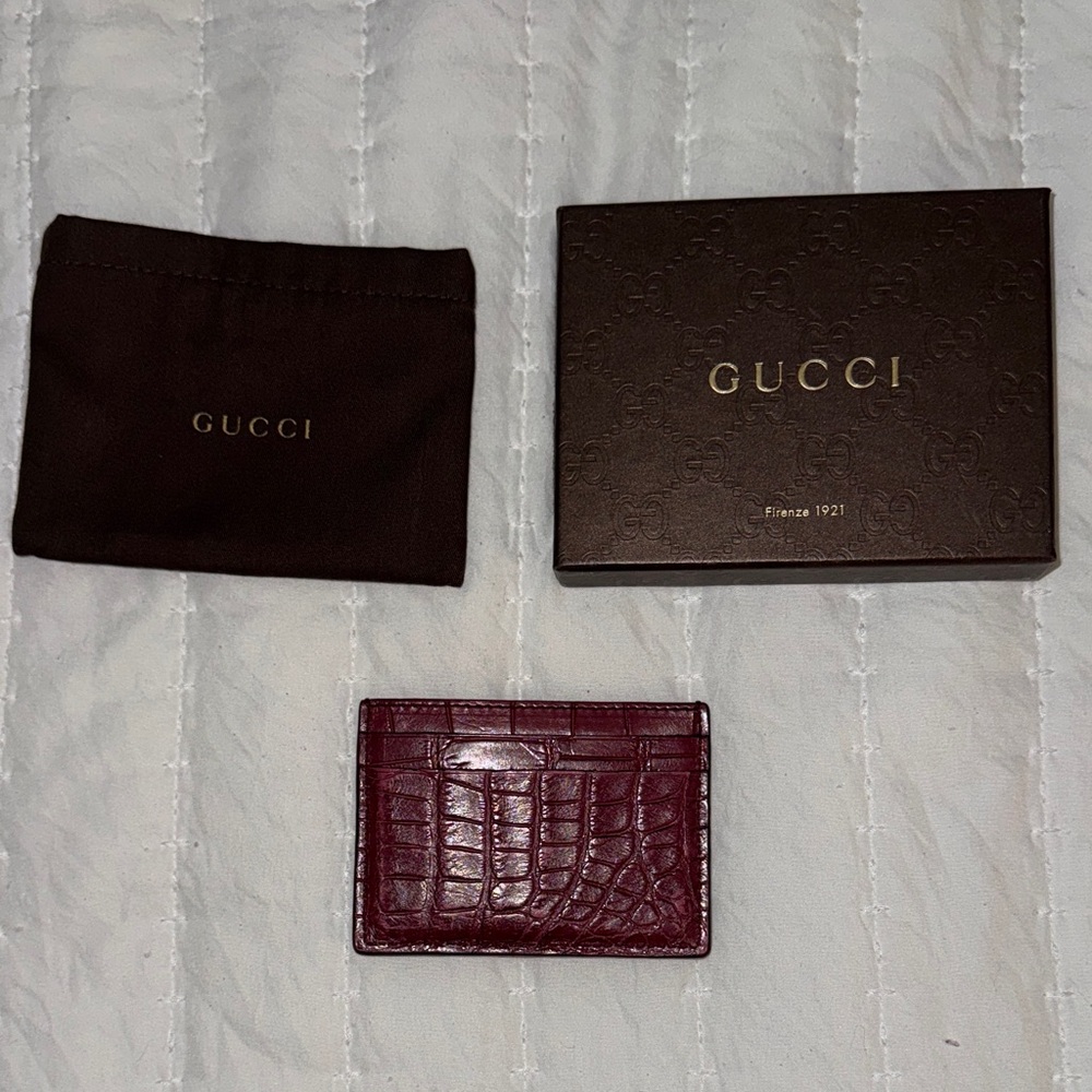 Gucci Croco Card Case